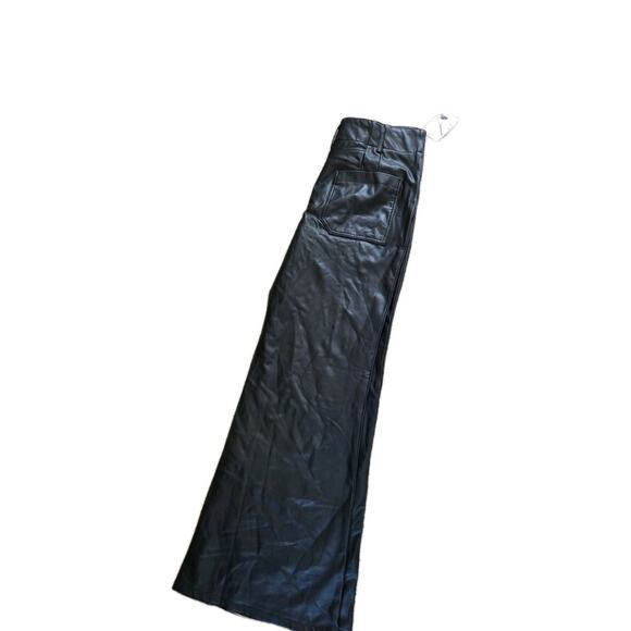 The Junie High-Rise Flare Pants by Maeve Faux-Leather Edition Size 31 NWTS - Picture 11 of 13